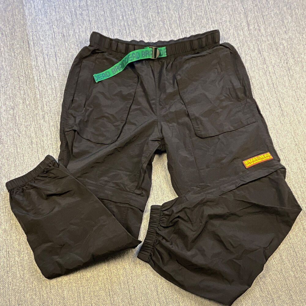 Brain Dead Taslan Convertible Climbing Pants Mens Small Green California Games S